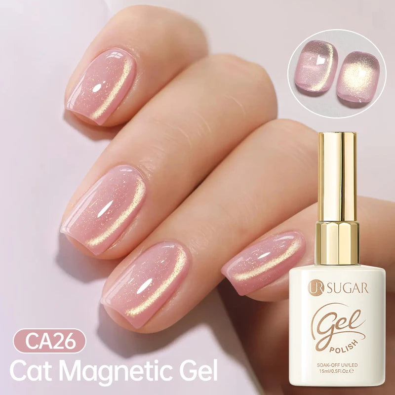 UR SUGAR 15ml Cat Magnetic Gel Nail Polish 30 Colors Semi Permanent Magnetic Gel UV/LED Soak Off Painting Vanrish Design