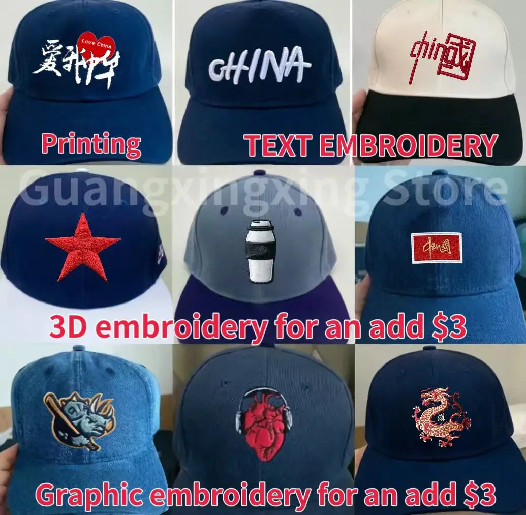 Anpassningsbar Keps med Logotyp 2026 – Golfkeps Unisex Broderi Tryck Profilkläder 10 Färger