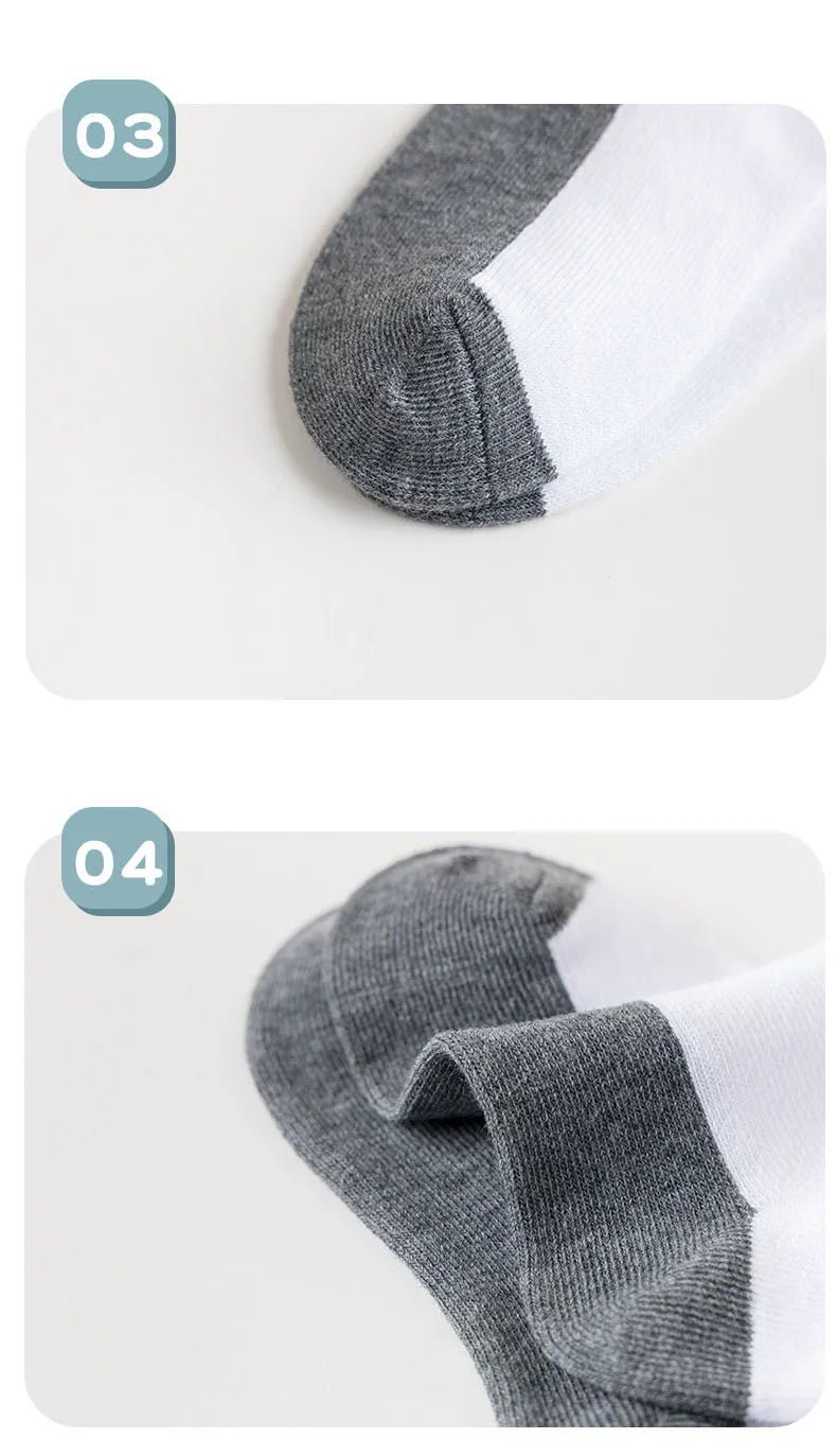 5 Pairs/Lot 2023 New Summer Children Socks Cotton Kids Fashion Black White Gray For 1-12 Years Teen Student Baby Girl Boy Socks