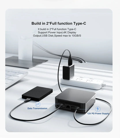 3 Screen Display Mini Host Windows 11 Mini Pc Intel Core I9 10980HK Mini PC Computer 16/32GB RAM 1TB/2TB SSD Wifi 6 BT5.2 4K HD