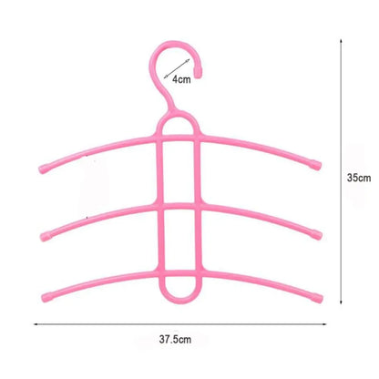 New Multifunctional Hanger Hook Fishbone Clothes Hanger Clothes Rack Wardrobe Organizer Space 3 Layer Saver