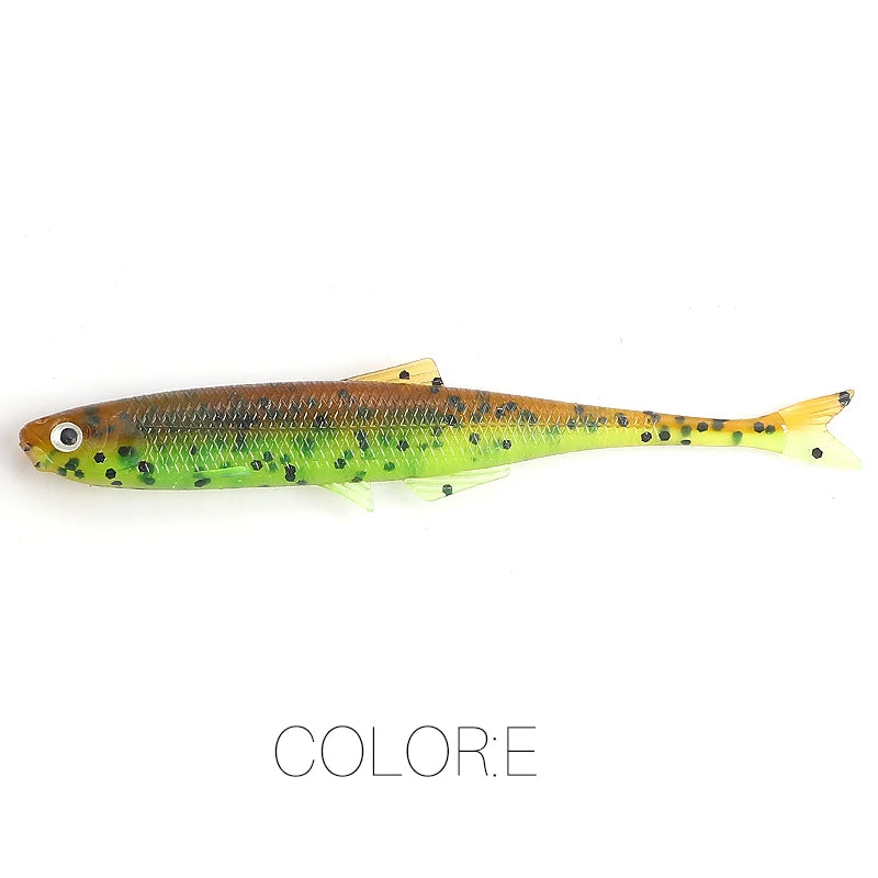 NEW Supercontinent leanness ShadTeez 60mm/80mm Perch Bass Artificia Pike Zander Predator Fishing 3d eyes Soft lure Fishing lures