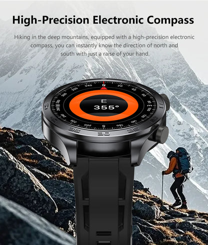 2026New Men's Outdoor Sports Smartwatch GPSTrack 1000mAh Battery Heart Rate Monitor 100+Sport Mode IP67 Waterproof Smart Watches