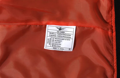 Herr Bombarjacka 2026 – Lös Passform Hip Hop Streetwear Anpassningsbar Logo Plus-Storlek XS–8XL Röd/Navy/Grön/Svart
