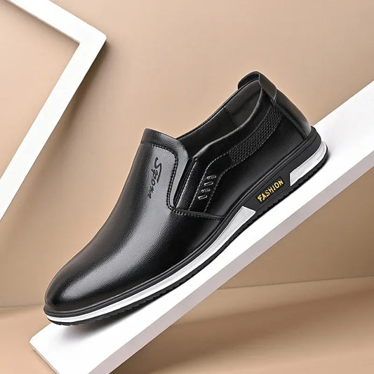 Lädermokasiner Herr – Eleganta Loafers för Körning och Formella Tillfällen