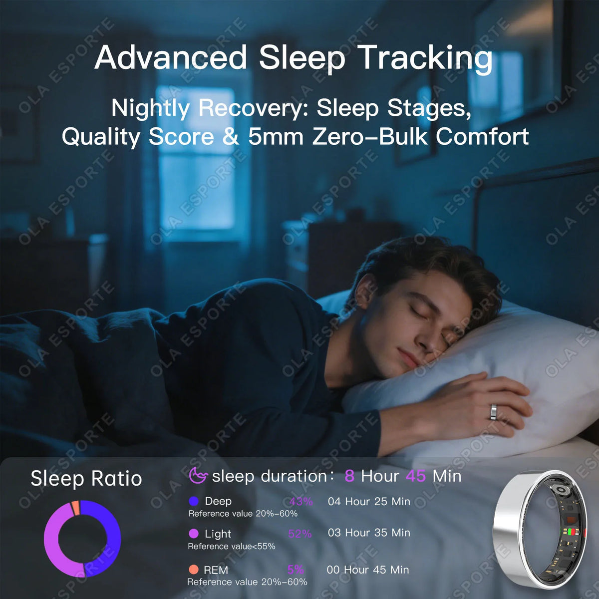 R09 Smart Ring Men Women Heart Rate Blood Oxygen Monitor Sleep Tracker Smartring Multi SportMode 5ATM Waterproof for Andorid IOS