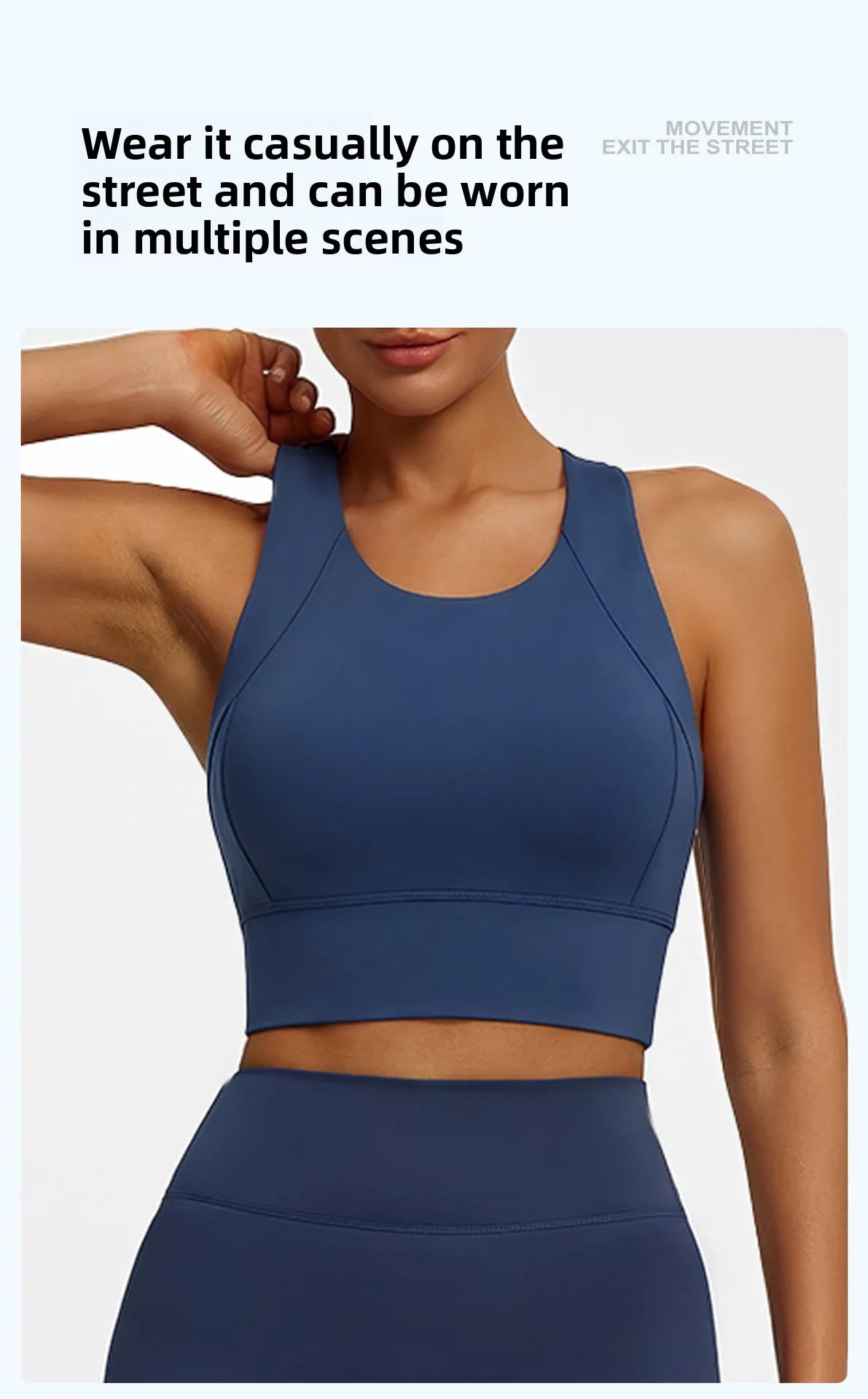 Dam Sport-BH Yoga Linne – Halterneck Inbyggda Kuddar Högintensiv StötDämpning Tennis, 5 Färger S–XXL
