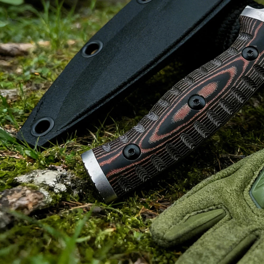 853 Wilderness Adventure Fixed 8Cr13Mov Blade Knife Practical Tool Outdoor Camping Fishing Jungle Trekking Straight Knife EDC