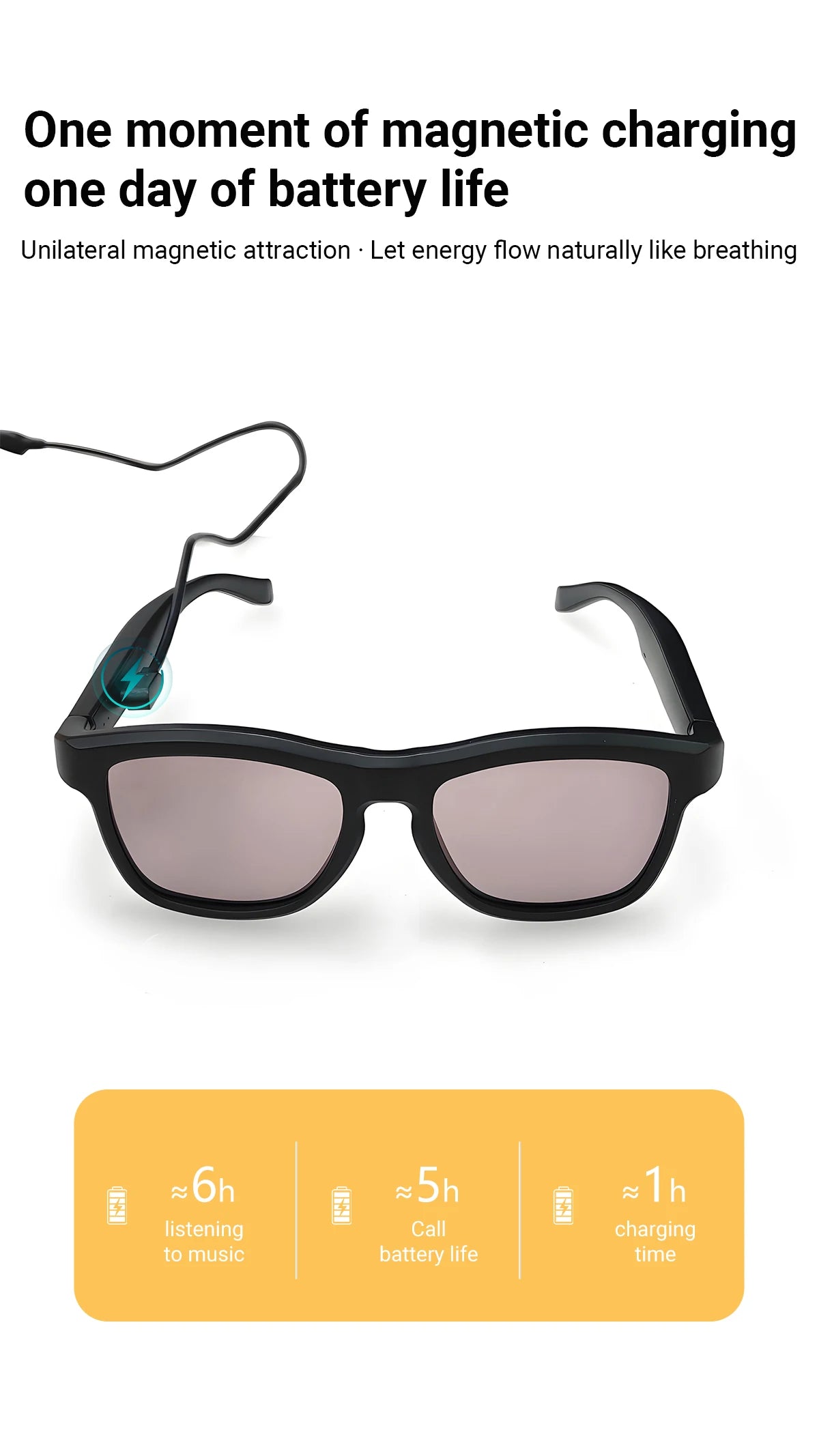 Touch Automatic Color Changing Dimming Bluetooth 5.4 Voice Assistant AI Smart Translation Music Glasses Men UV400 Protection