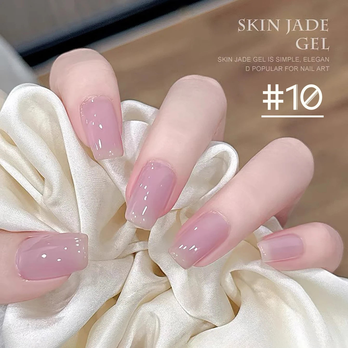 1-24pcs WS Jelly Jade Nude Pink Gel Nail Polish Natural Pink Translucent Color LED UV Gel Soak Off For Home Salon Nail Art DIY