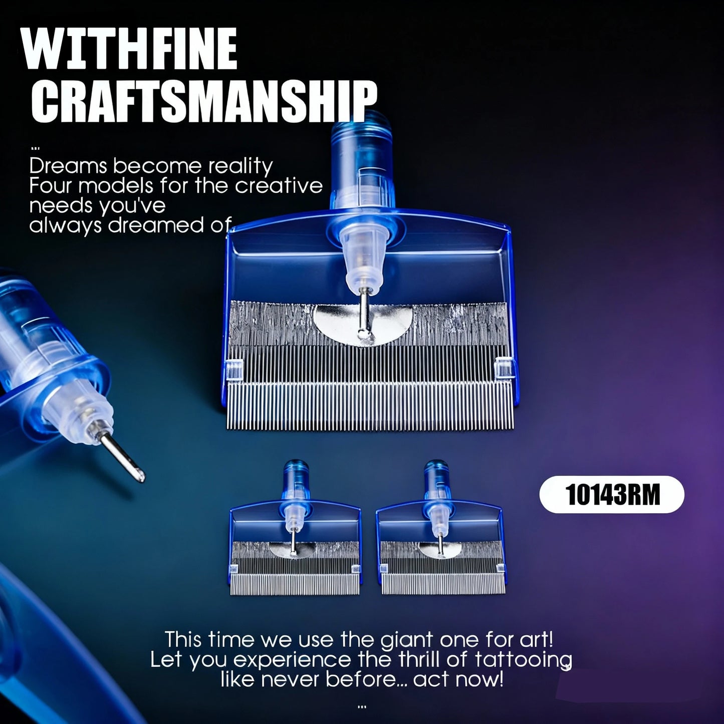 WJX Tattoo Cartridges Needles Super-large Magnum Curved Magnum Oversize 123/143M/RM For Professional Rotary Machine Pen 5pcs/box