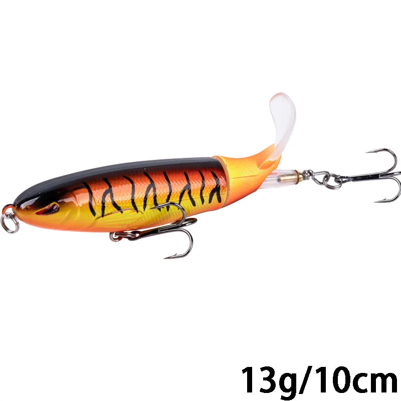 Goture Whopper Popper 10cm/11cm/14cm Topwater FIshing Lure Blowups Pike Baits Rotating Tail Fishing Tackle Crankbait Wobblers
