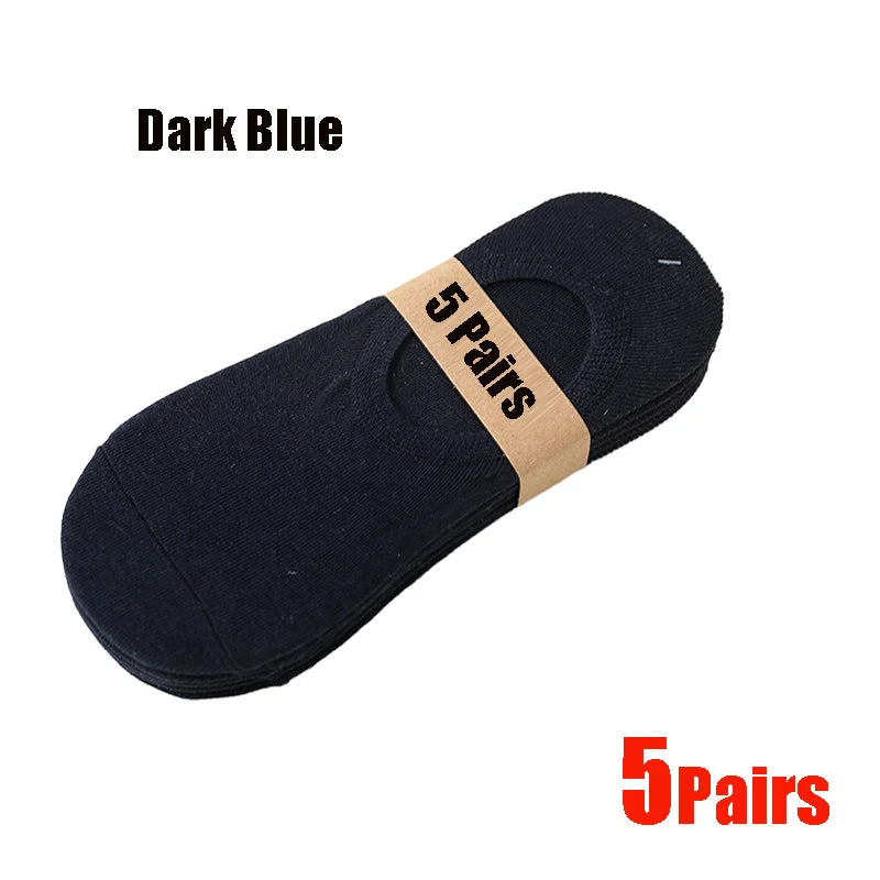 Osynliga Båtsockor Unisex 5/10/20-pack – Andningsbara No-Show Strumpor, Flera Färger