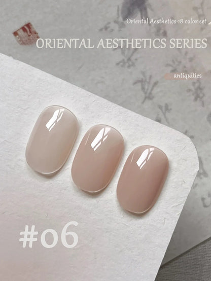 1-30pcs PSK Nude Pink Color Nail Art Ice Transparent Bare Color Nail Enamel 2026 New Net Red Popular White Gel Nail Polish