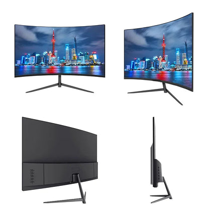 24 Inch Curved 100Hz Monitor Gaming MVA FHD 1080P Computer Display 3000R HDMI/VGA DCR Eye Protect VESA 100*100 2ms Response