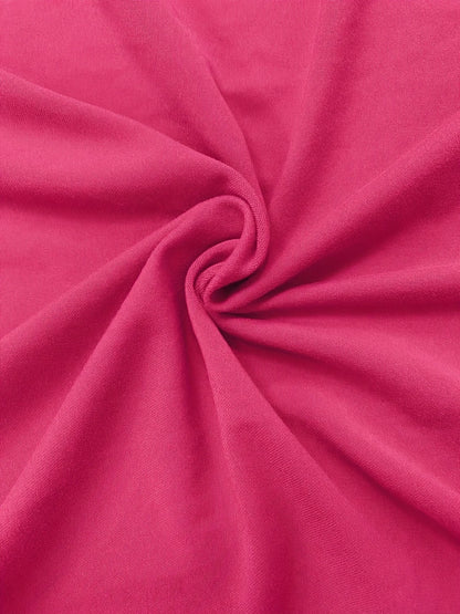 Plus Size Women's Solid Color Tops 1XL-5XL Casual Loose Basic Tee Versatile for Daily Commute & Layering