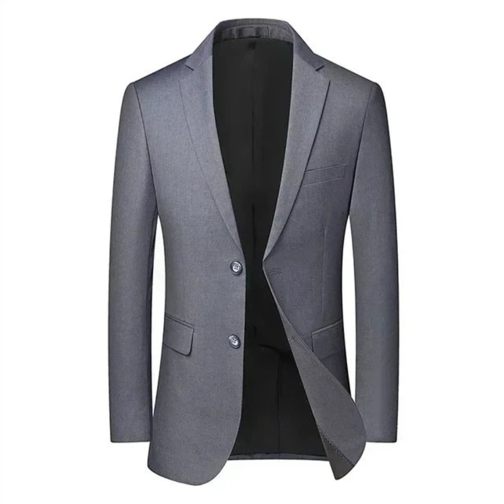 Herr Slim Fit Kavaj – Sträckbar Formell Blazer för Kontor, Bröllop & Casual, 13 Färger, Storlek S–7XL