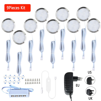 Tuya Zigbee Smart CCT LED Skåpsbelysning – Dimbar, 3000–6500K, SmartThings, Alexa & Google Home, 2–9 lampor