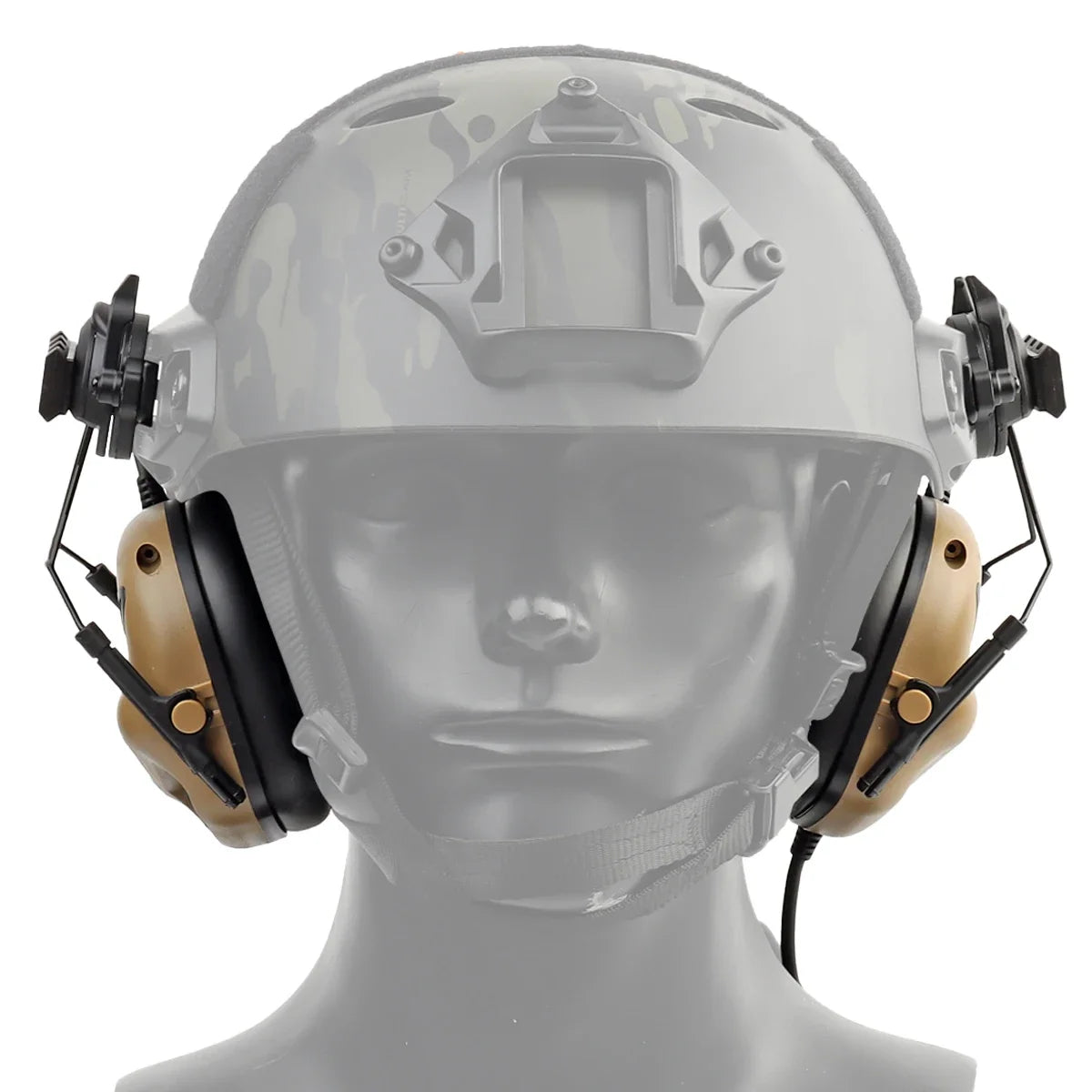 Tactical Helmet Headset Non-picking Noise-Cancelling Headset For Gen5 Helmet Headset Baofeng Radio PTT Adapter Mobile Earphone