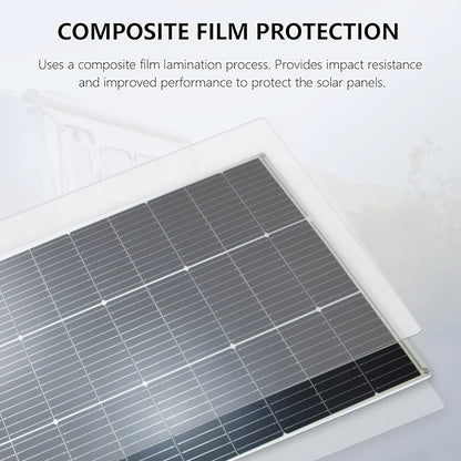 250W(2Pcs 125W)Flexible Solar Panel 18V Portable Pv Panel Monocrystalline Solar Cell 12V Battery Charge,Outdoors,Rv,Boat,Camping