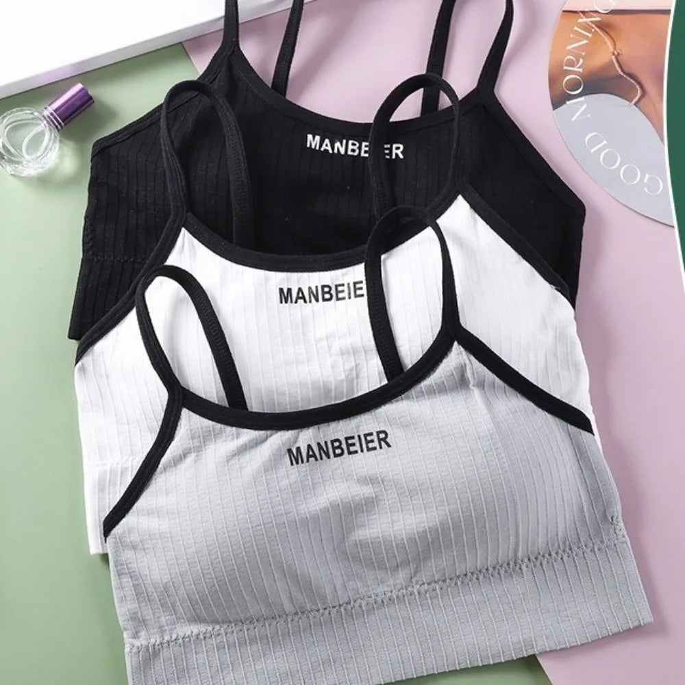 Sweet Lingerie Wireless Bra Simple Elastic Brassiere for Women Underwear Seamless Bras Yoga
