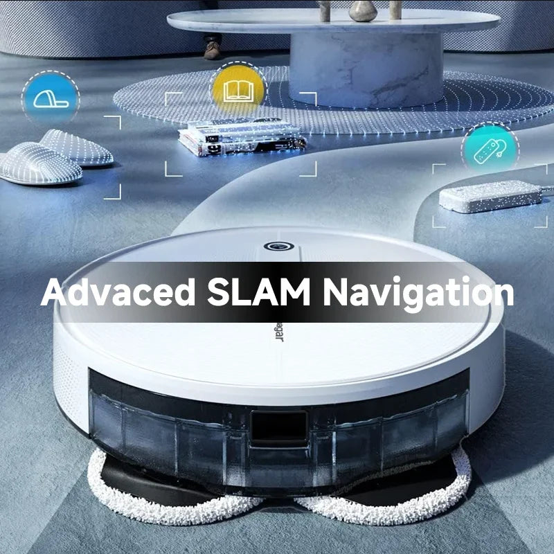 Arnagar S10 Robot Vacuum Cleaner Auto Empty Dust Collection Sweep Mop 12000Pa 5200mAh Low Noise APP Control for home cleanning