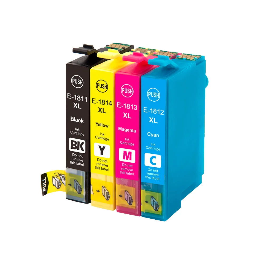Bläckpatroner 18XL T1811 till Epson Expression Home XP – svart, cyan, magenta och gul