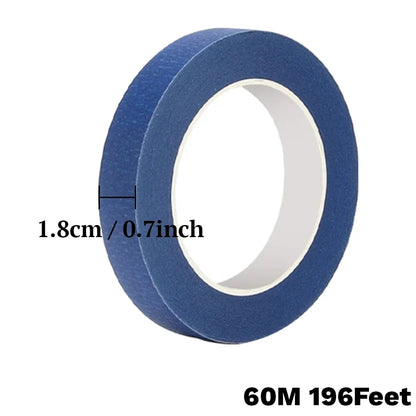 Blå maskeringstejp 60 meter – 12–48 mm, 1- eller 2-pack