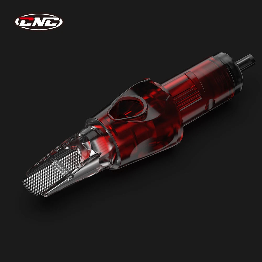 CNC 20PCS Tattoo Cartridges 0.3/0.35mm Red RL/RM Needles Disposable With Membrane Sterilized Safety For Machine Tattooist Supply