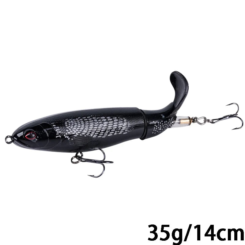 Goture Whopper Popper 10cm/11cm/14cm Topwater FIshing Lure Blowups Pike Baits Rotating Tail Fishing Tackle Crankbait Wobblers