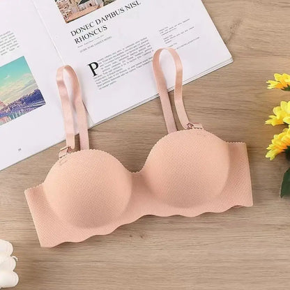 Sexy Comfort Seamless Bra Candy Color Adjustable Push Up Bras Anti-sagging Lifting Wireless Bra Women
