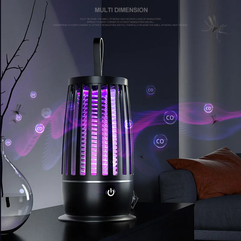 2026 USB Rechargeable Fly Trap Electric Mosquito Killer Lamp Mute Insect Repellent For Outdoor Indoor Anti Mosquito Zapper New
