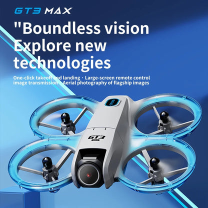 GT3 MAX Mini Drone 5G 8K GPS HD Aerial Photography Dual Cameras Quadcopter with Dynamic Lighting Optical Flow UAV Toys Gifts