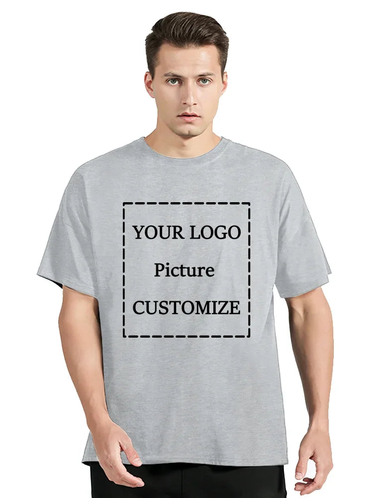 T-shirt i Bomull med Eget Tryck & Logotyp – Unisex, Lös Passform | XS–4XL