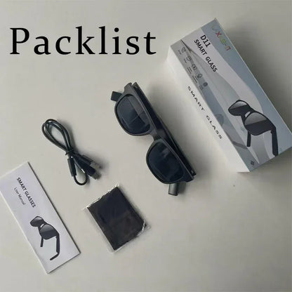 Lenovo Remote Touch Control 8K AI Smart Glasses Bluetooth Wireless Sunglasses Photo Camera Recording Voice Assistant Translator