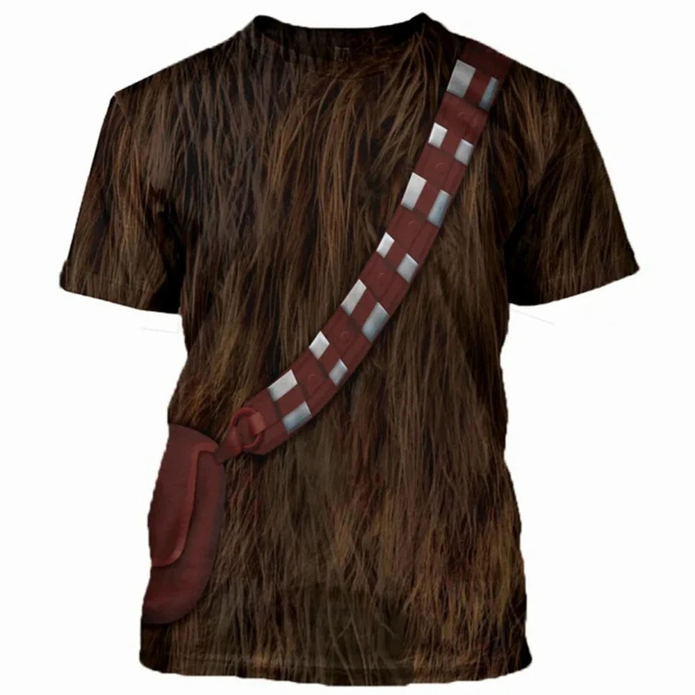 Fashion Men's T-Shirts Darth Vader Cosplay Summer 3D Printed Short Sleeve Street Casual Comfortable Quick-Drying Men's Clothing