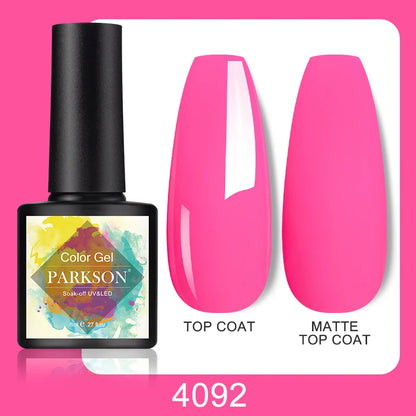 Parkson No Wipe Top Base Coat Nail Gel polish Design Enhancer Varnish Semi Permanent Soak Off UV LED Nail Art Tool