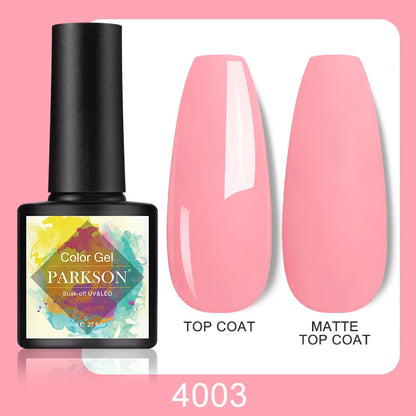 Parkson No Wipe Top Base Coat Nail Gel polish Design Enhancer Varnish Semi Permanent Soak Off UV LED Nail Art Tool