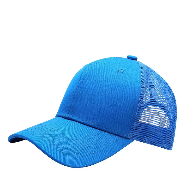 Professional Custom Logo Mesh Cap Sunscreen Sun Visor Cap Casual Sun Hat Designer Snapback Caps Printing Embroidery Baseball Cap