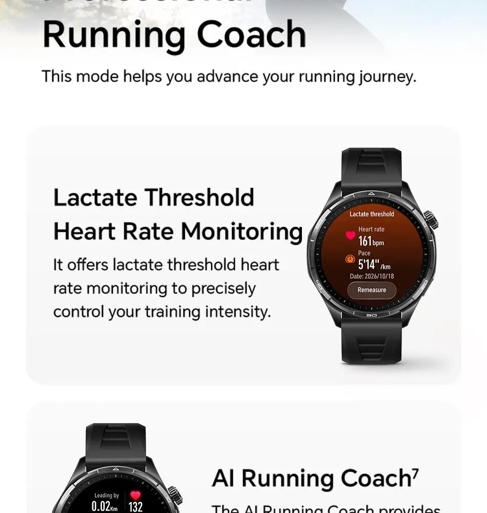 Honor Watch 6 New Smartwatch 1.46' AMOLED Battery Lasts up to 35 Days More than 120 Fitness and Health Modes 5ATM Waterproof, IP69 Protection, Bluetooth 5.4