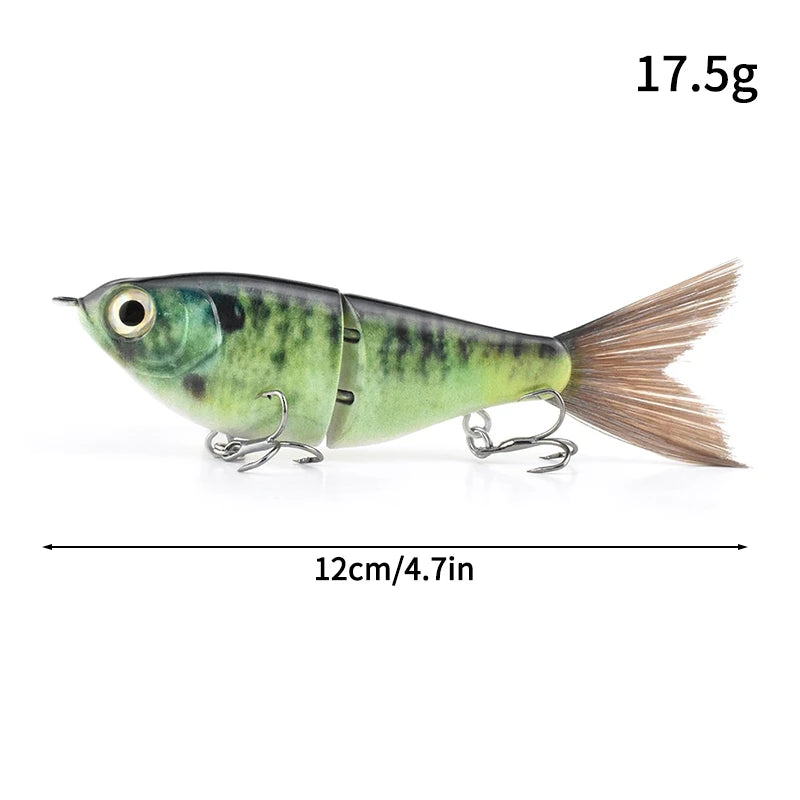 11.5cm 18.5g Balam Glide Bait Swimbait Joint Giant Pike Bass Fishing Lure Hard Bait Catfish Saltwater Lures Leurre De Pêche