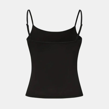 Women Tank Top Strap Slim Top for Summer Fashion Versatile Casual Breathable Micro Elastic Fabric Sleeveless Strap Top