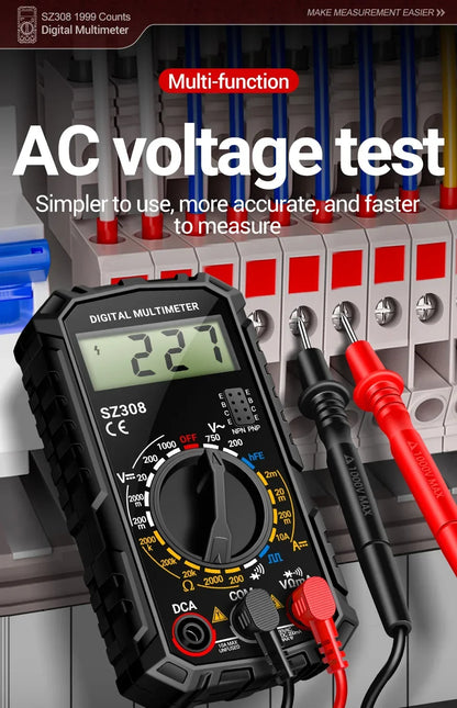 ANENG SZ308 digital multimeter med VD802-spänningspenna