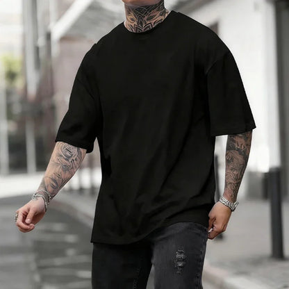 Klassisk herrtshirt i bomull för vardag och sport