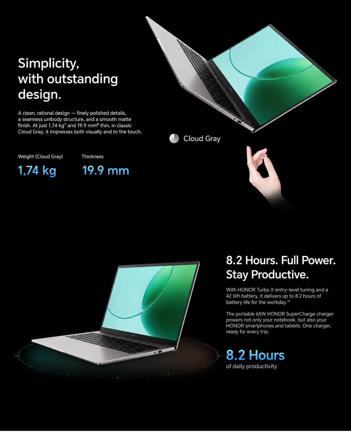 HONOR MagicBook X16 AMD 2025 Laptop 16 Inch  AMD Ryzen 5 6600H Processor AMD Radeon 660M Graphics, 40W Boosted‑Performance Mode, Slim Laptop for Work, Study & Light‑Entertainment