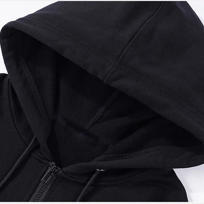 2025 New Fashion Zipper Hoodies Women/Men Fashion Long Sleeve Hooded Sweatshirt Casual Autumn Winter Sportwear Solid Clothes