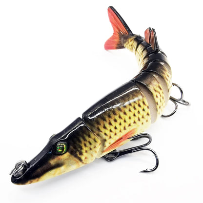 ANFS Fishing Lures for Bass Trout Multi Jointed Swimbaits Slow Sinking Bionic Swimming Lures Bass Freshwater Saltwater Bass