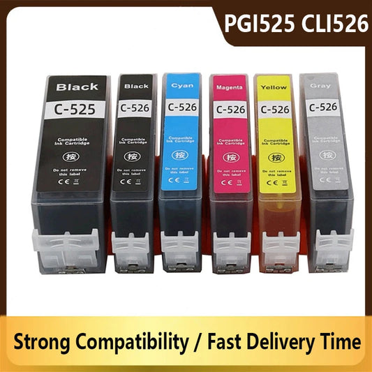 PGI525 PGI 525 CLI 526 Bläckpatroner för Canon Pixma-skrivare