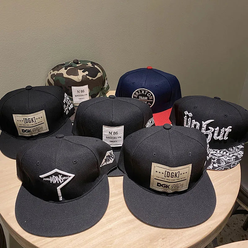Hip Hop Embroidery Flat Brim Adjustable Caps Hats Snapback Bone New York Brooklyn Trucker Men Bill Brooklyn Plain Visor Brim Era
