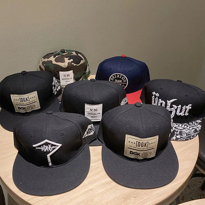 Hip Hop Embroidery Flat Brim Adjustable Caps Hats Snapback Bone New York Brooklyn Trucker Men Bill Brooklyn Plain Visor Brim Era